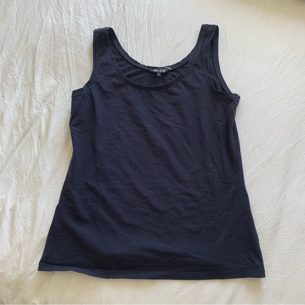 Nic + Zoe Tank Top in Navy Blue Women’s Medium